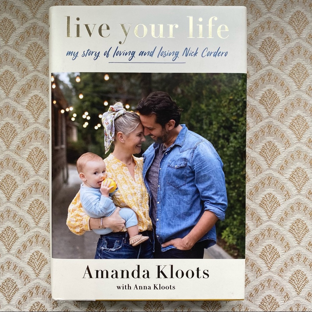 Book memoir “Live Your Life” by Amanda Kloots hard cover